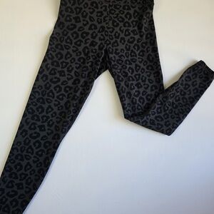 Abercrombie & Fitch Black Leopard Print Leggings